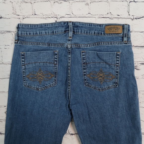 Levi's Signature Modern Bootcut 32x29 Dark Wash Mid Rise - Picture 7 of 15